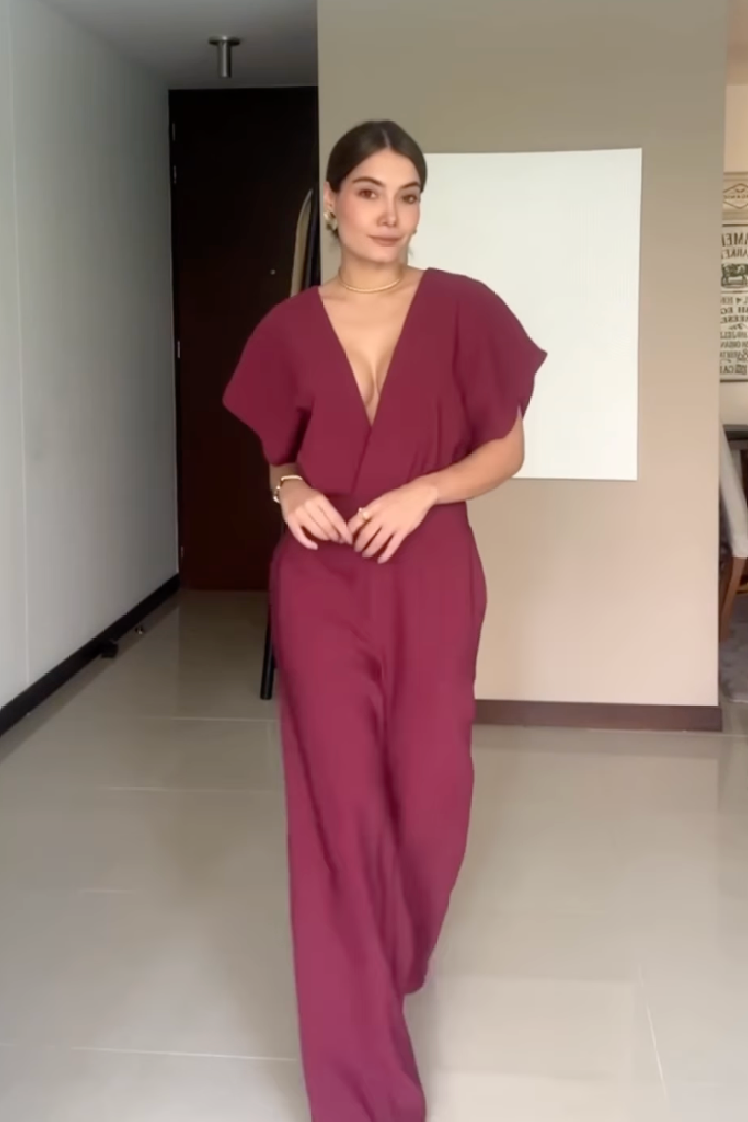 PTJ2839300 enterizo con escote en V