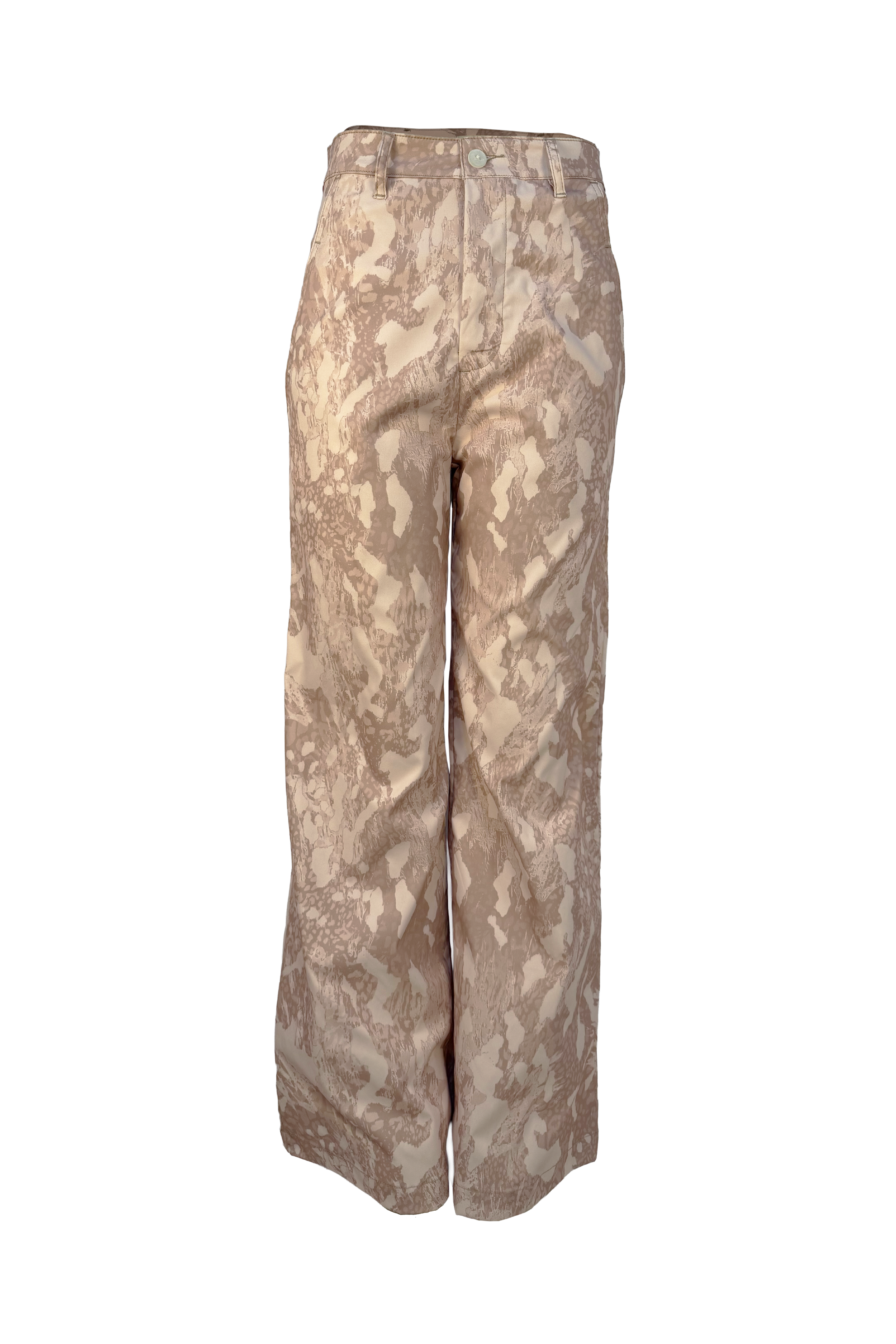 PTJ284212 pantalón con estampado de animal print