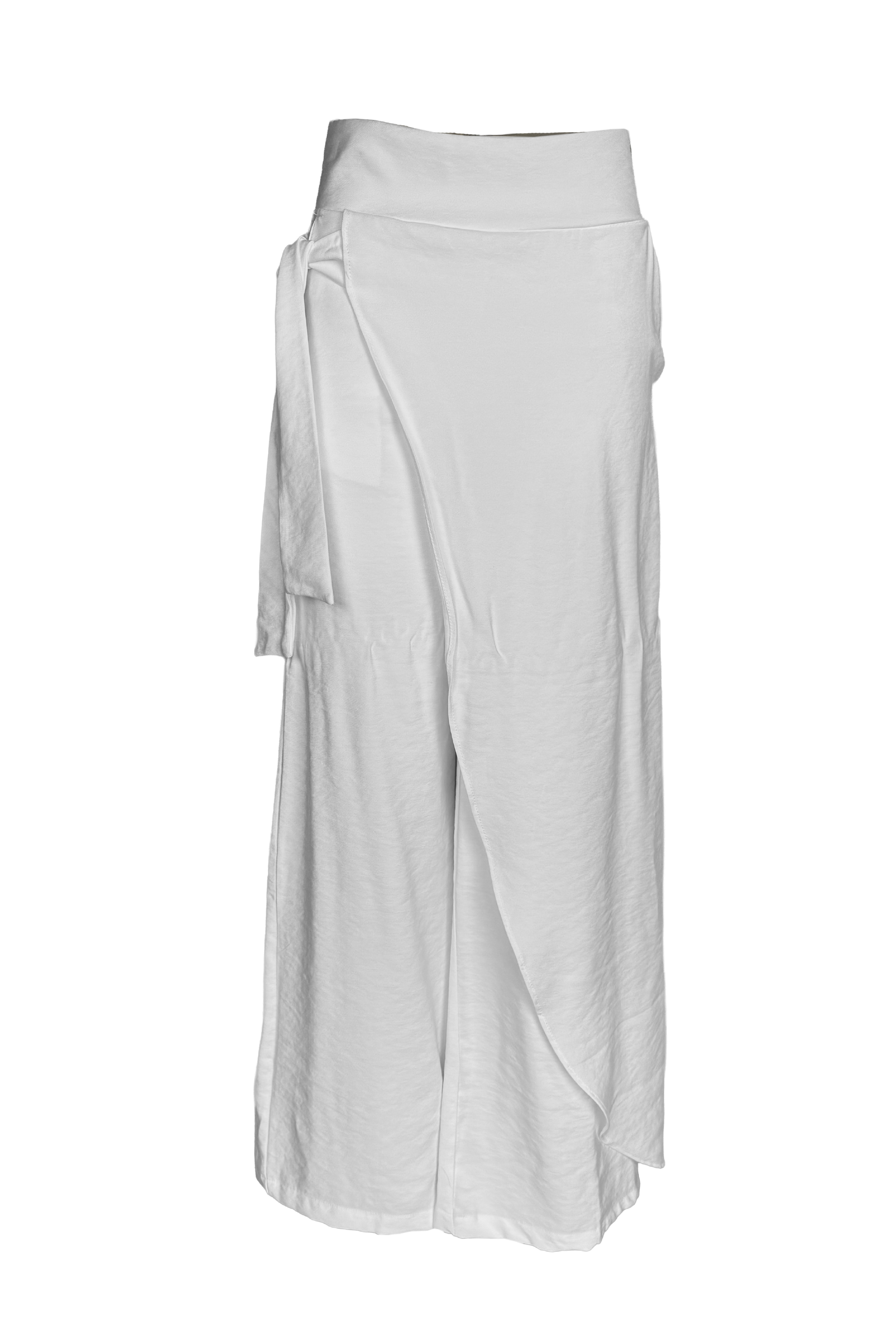 PTJ28443 pantalón blanco con lazo