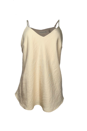 PTJ2848 blusa de tiras fondo entero color beige