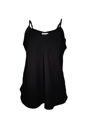 PTJ2848 blusa de tiras fondo entero color negro