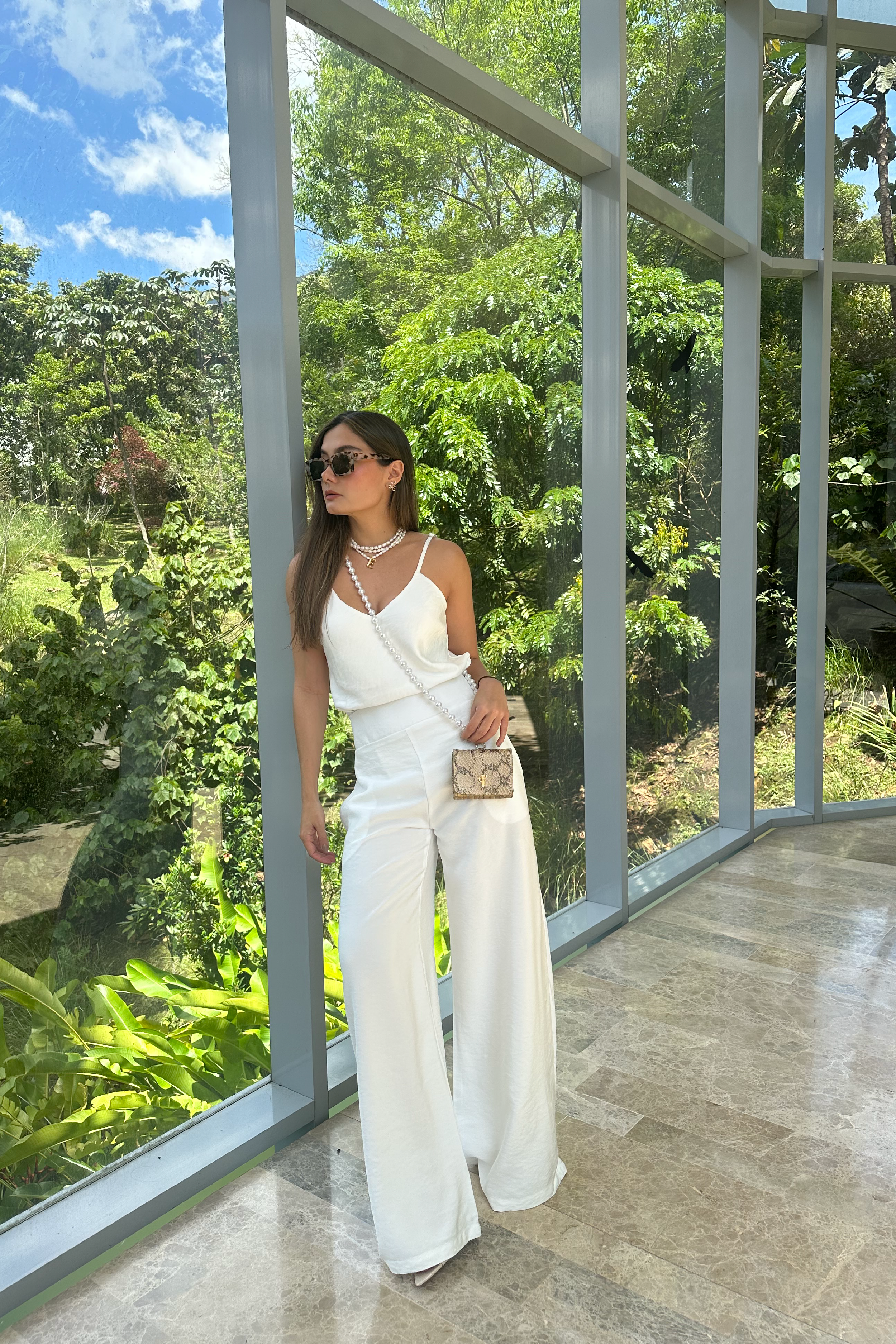 PTJ2848300 blusa de tiras con pantalón