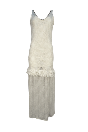 PTJ285401 vestido con tiras y detalles románticos