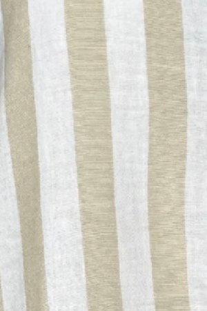 PTJ285612003 vestido de rayas beige