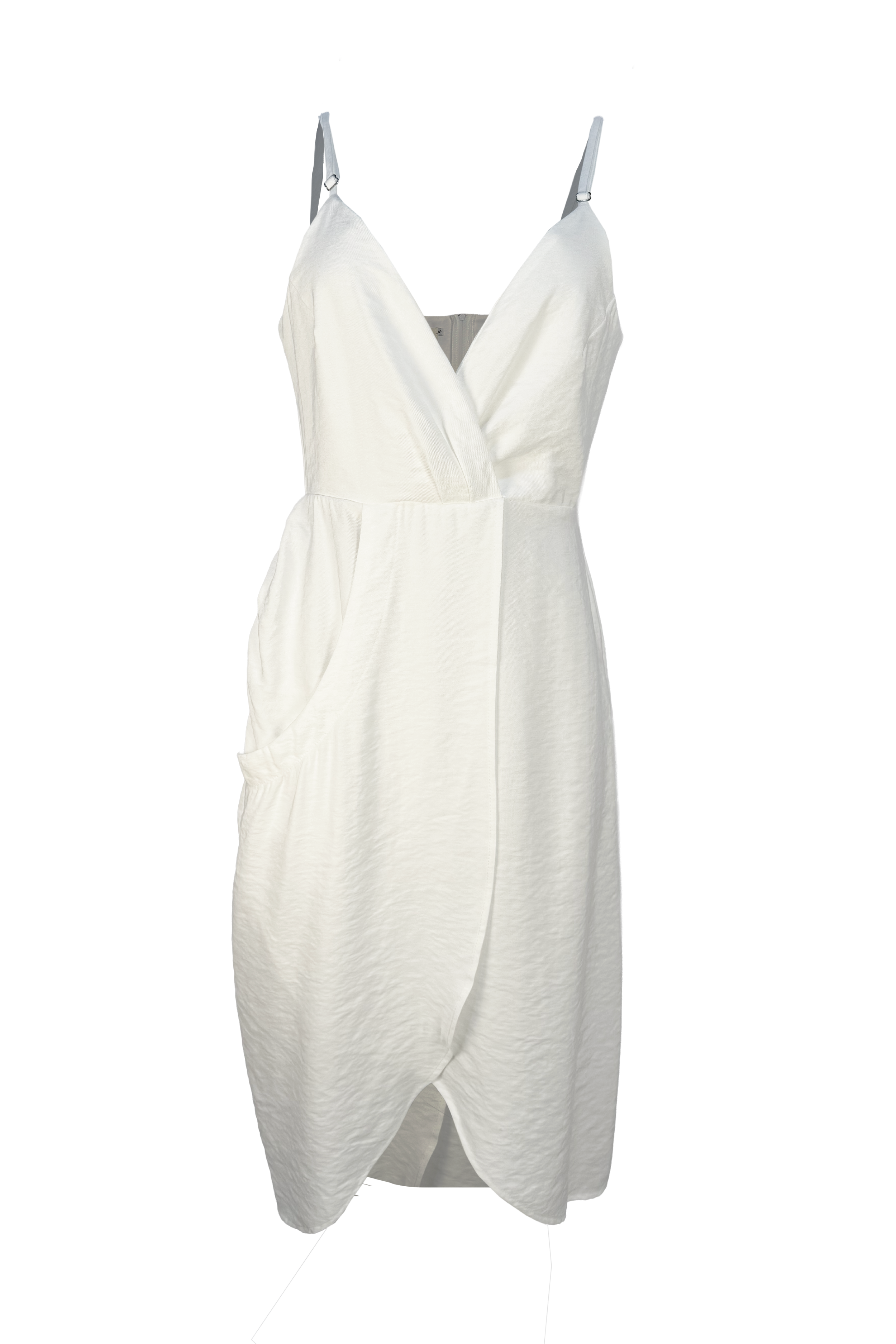 PTJ285712 vestido con tiras color blanco