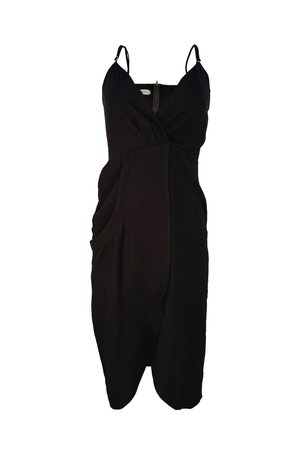 PTJ285712 vestido con tiras y correa negra