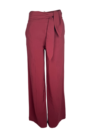 PTJ285930 pantalón tipo palazzo vinotinto