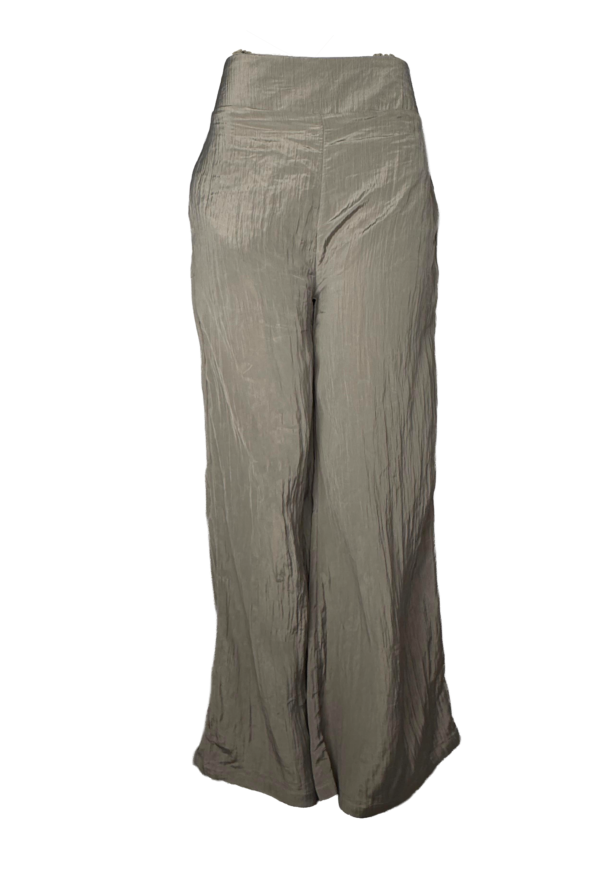 PTJ28600001 pantalón con textura y satinado