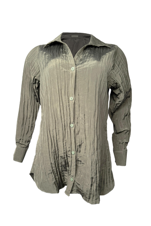 PTJ28611200 blusa manga larga con cuello y botones