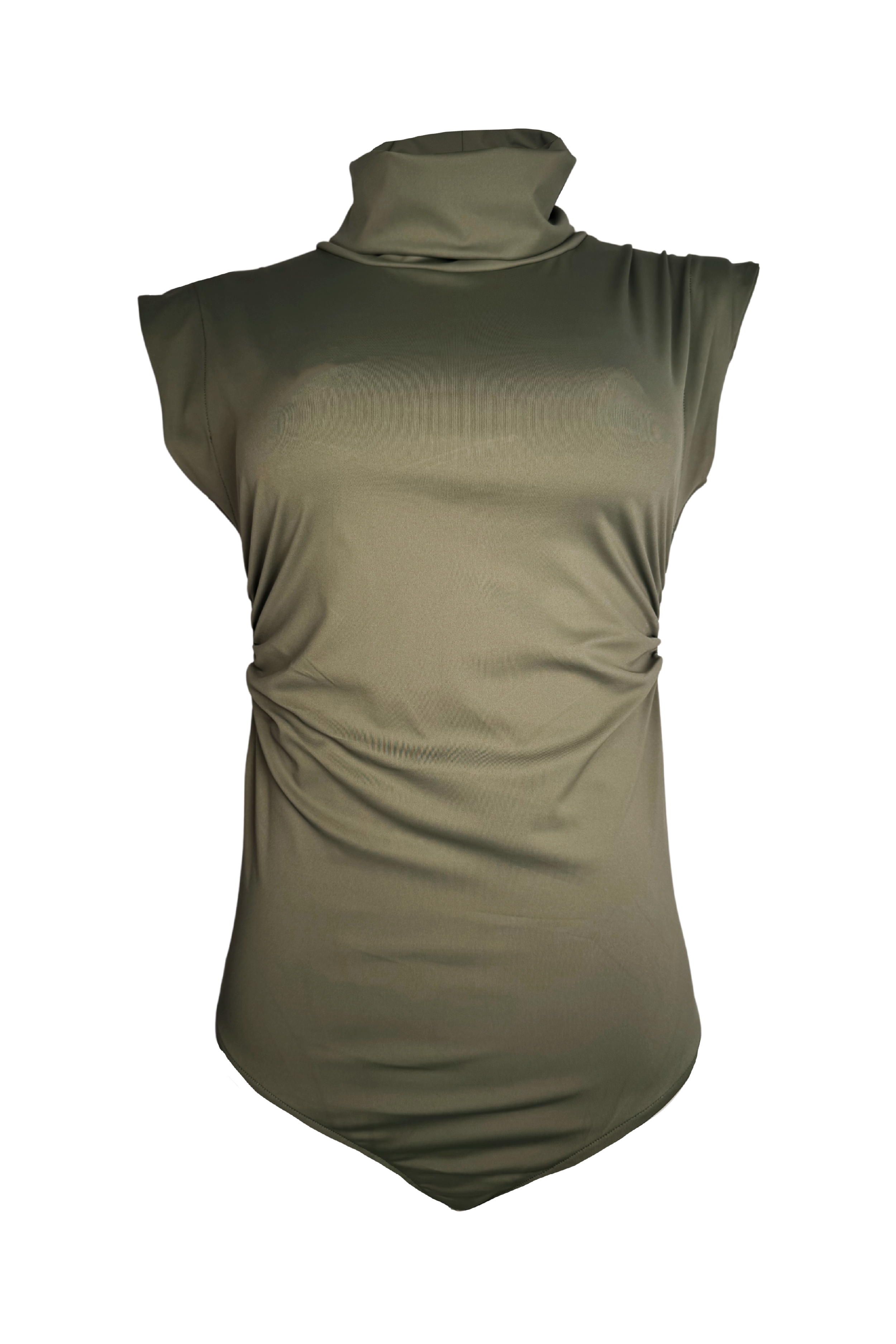 PTJ286412 body verde cuello tortuga 