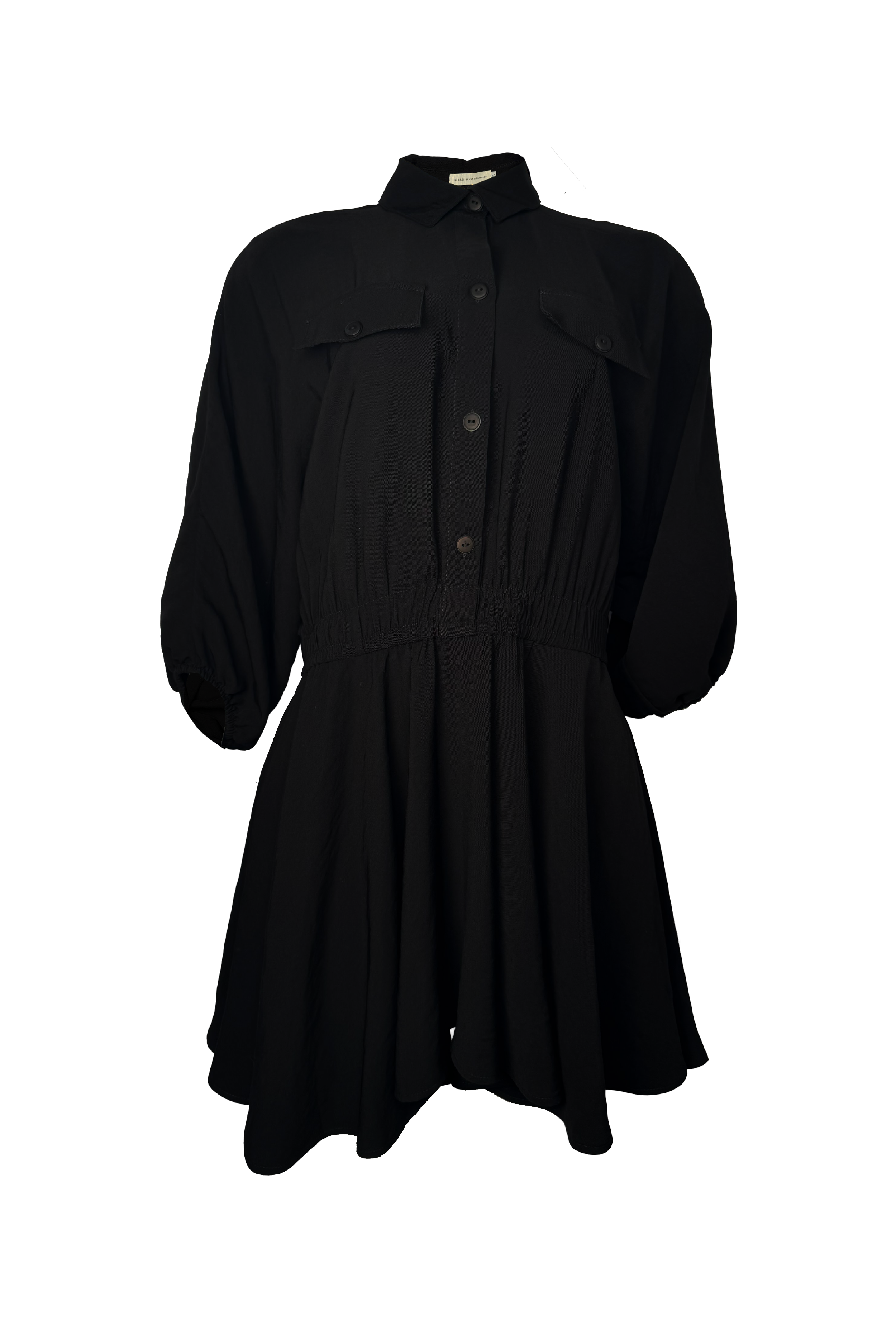 PTJ286530 vestido corto con botones 