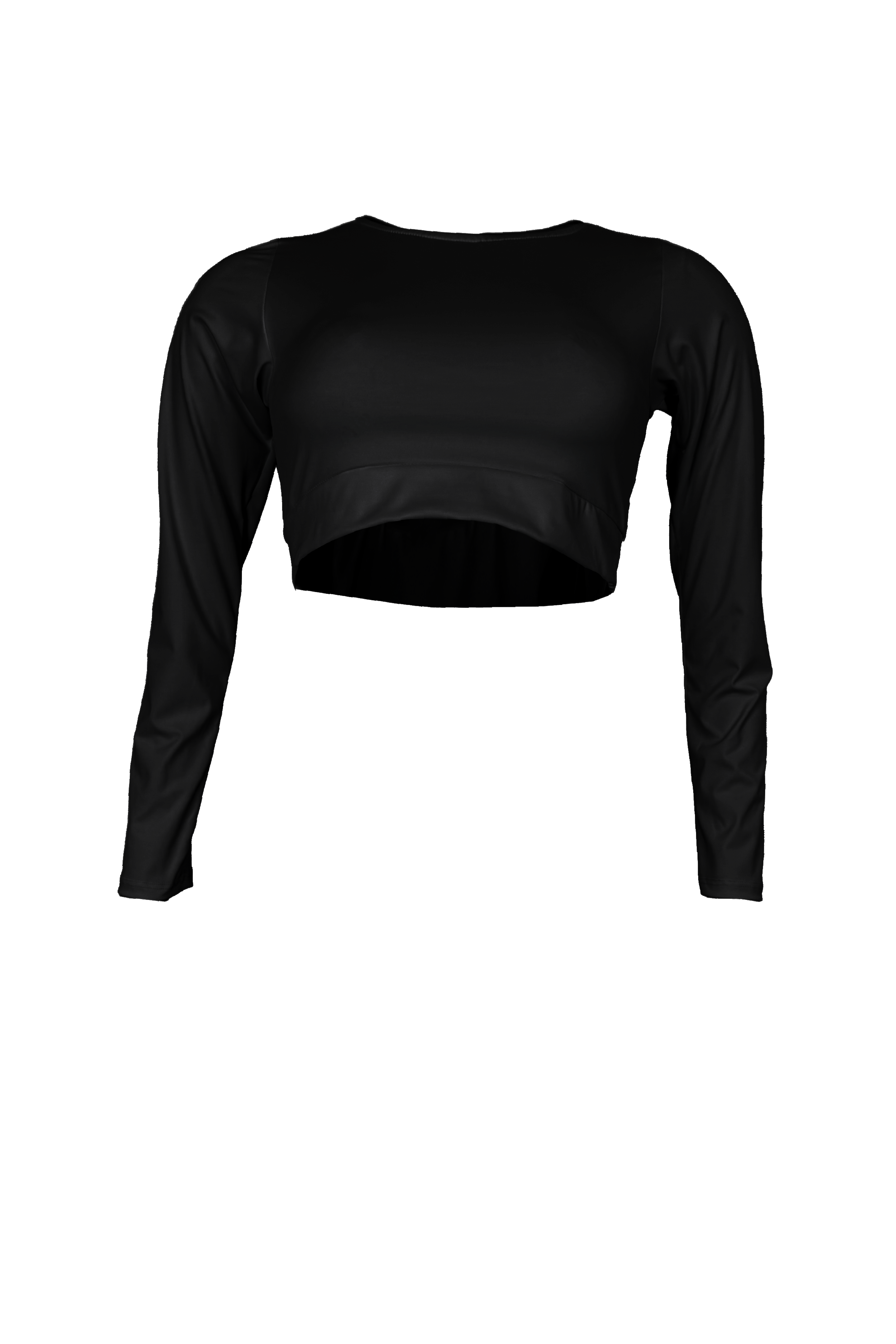 PTJ289812 camisa corta manga larga negra