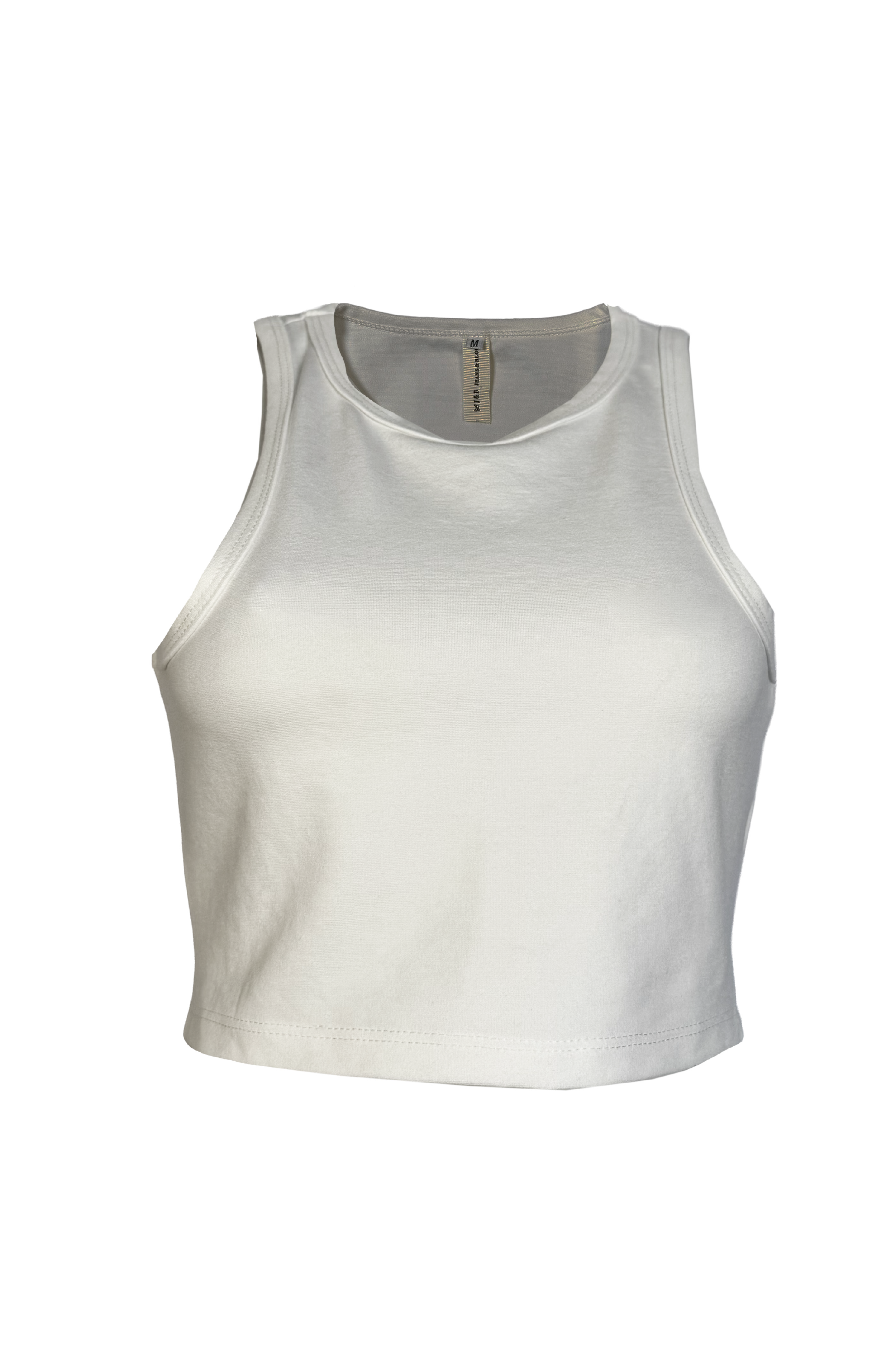 PTJ293529 crop top blanco sin mangas
