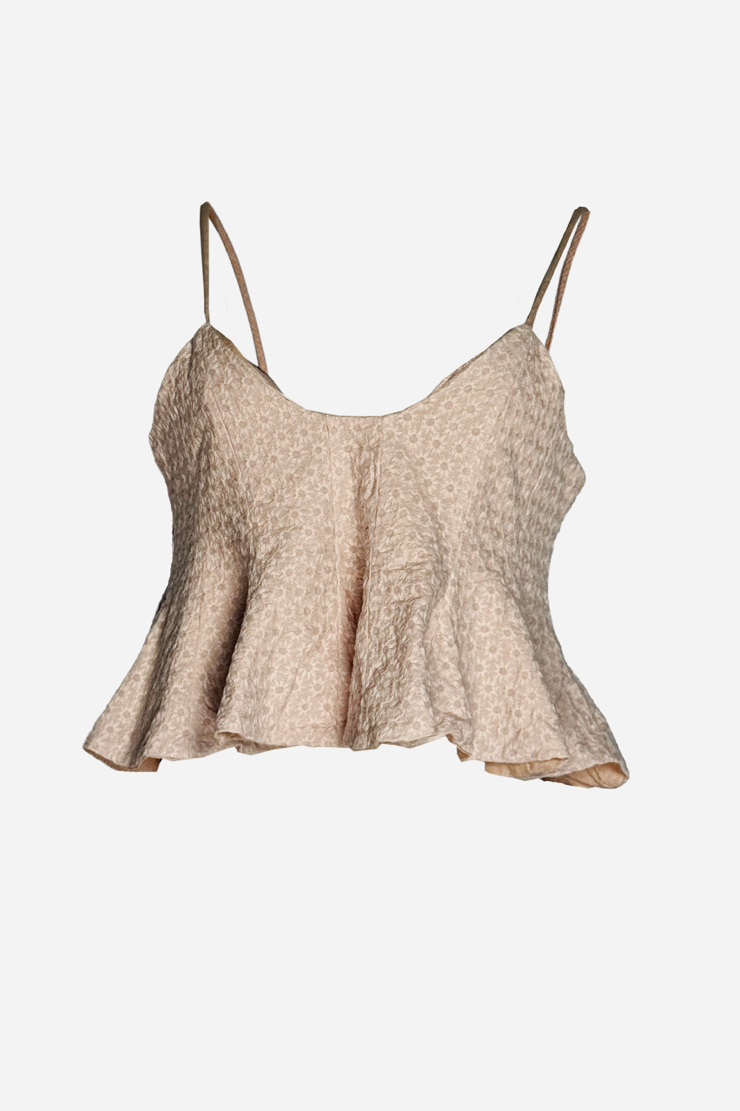 PTJ295401000 blusa de tiras con textura