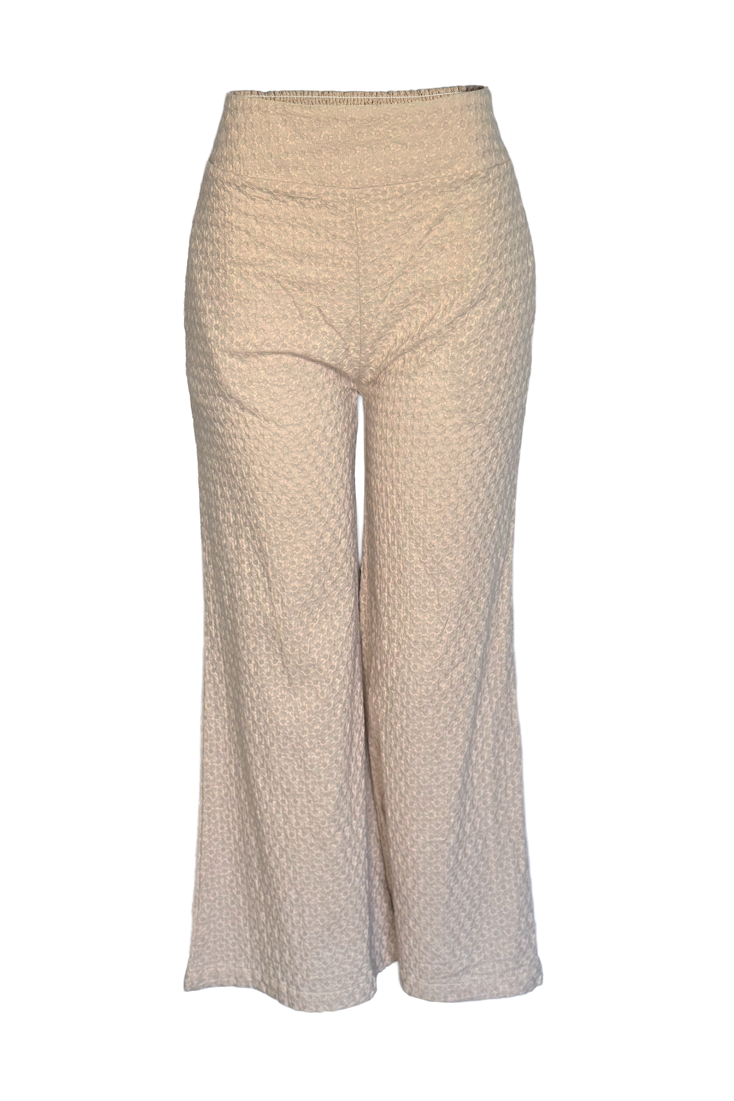 PTJ295501000 pantalón beige con textura 