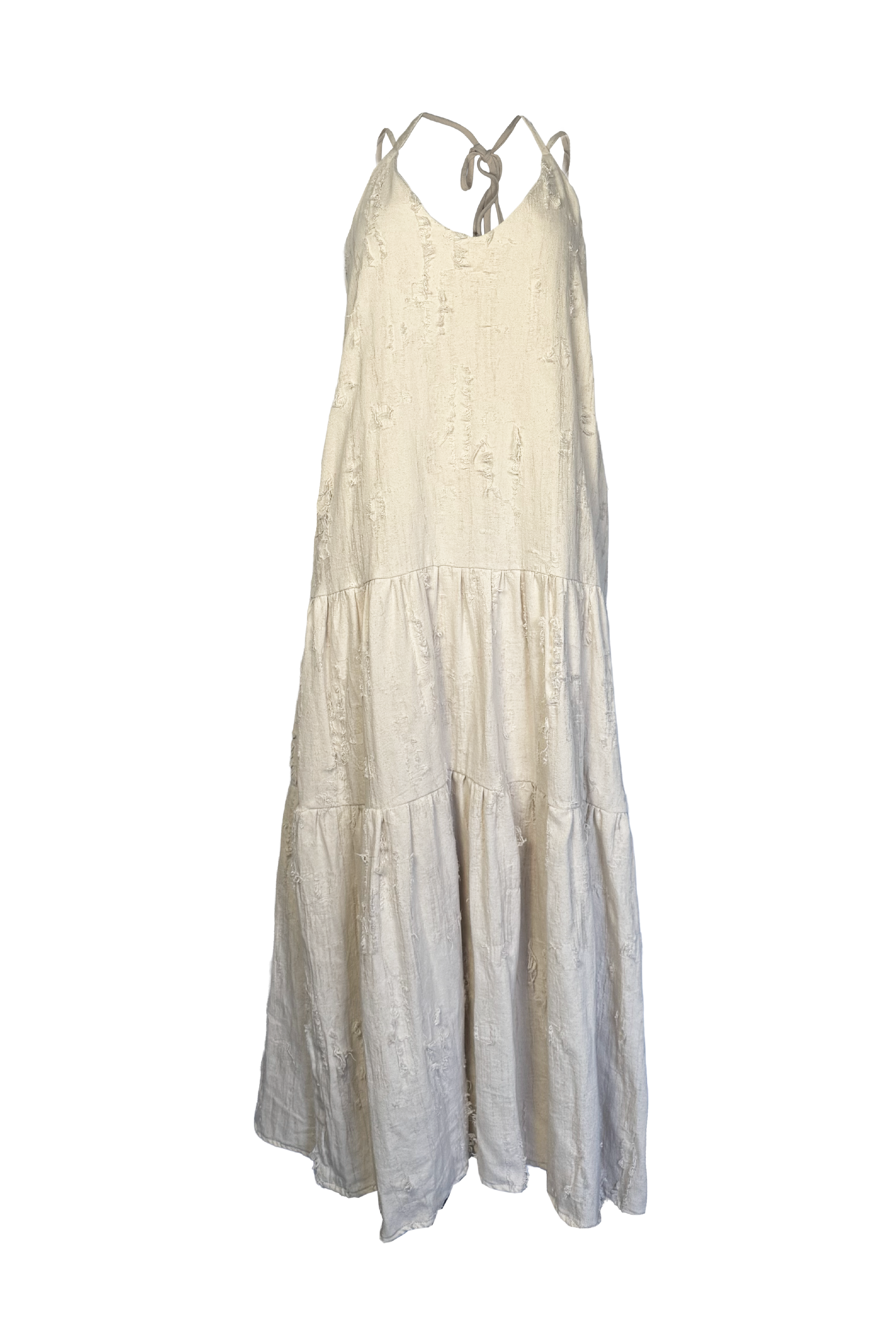 PTJ29560100 vestido largo de tiras