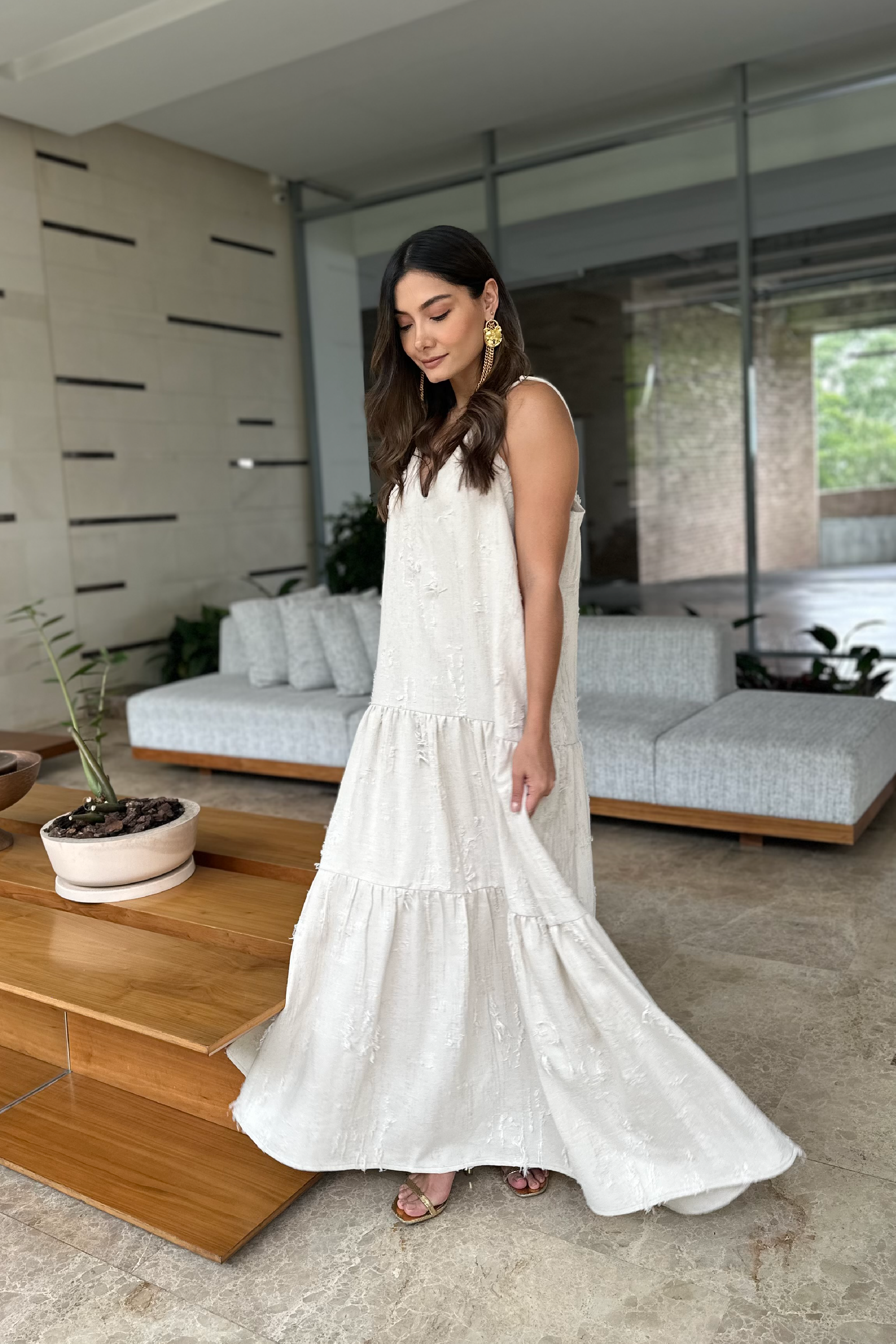 PTJ29560100 vestido de tiras