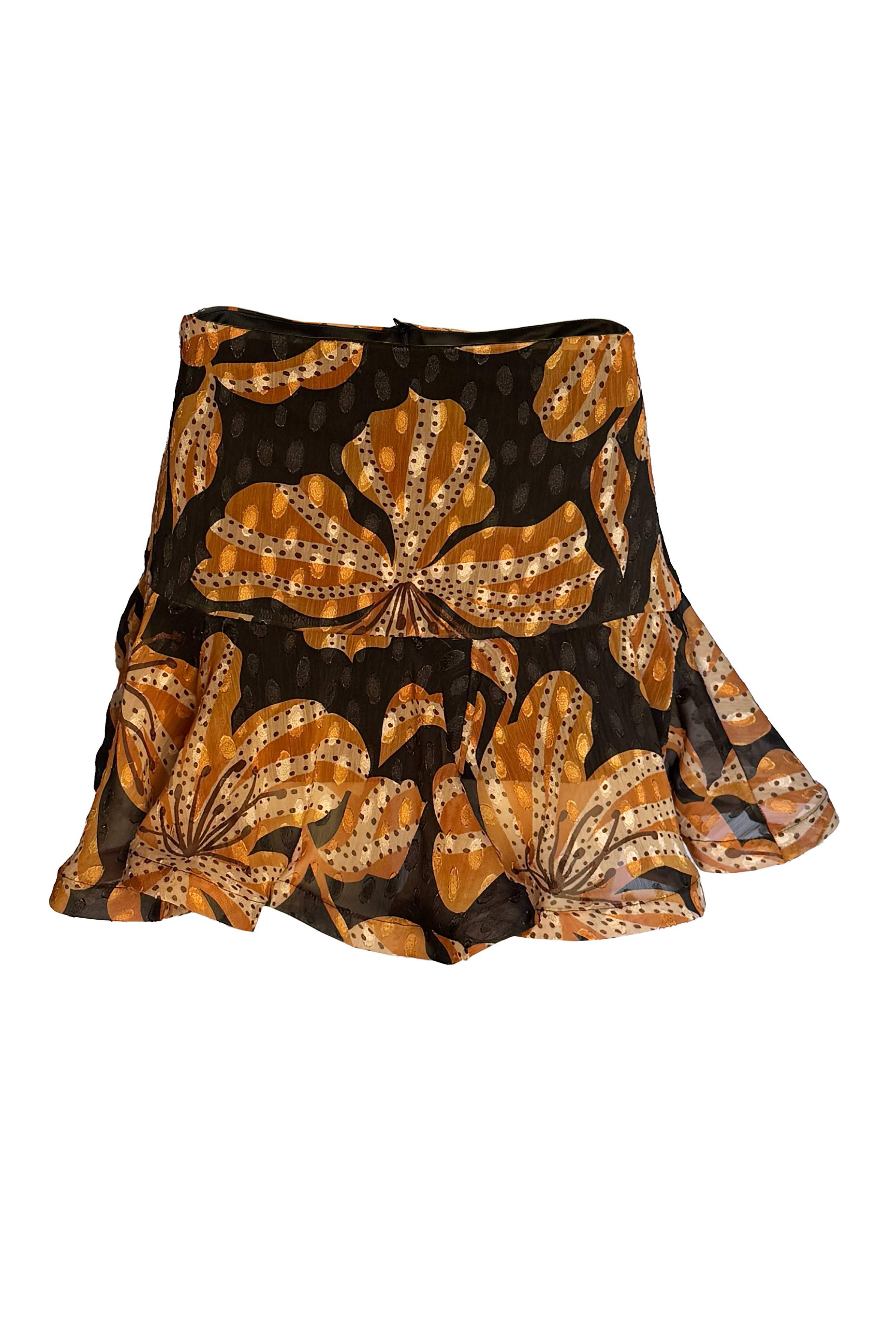 PTJ296412 falda corta estampada