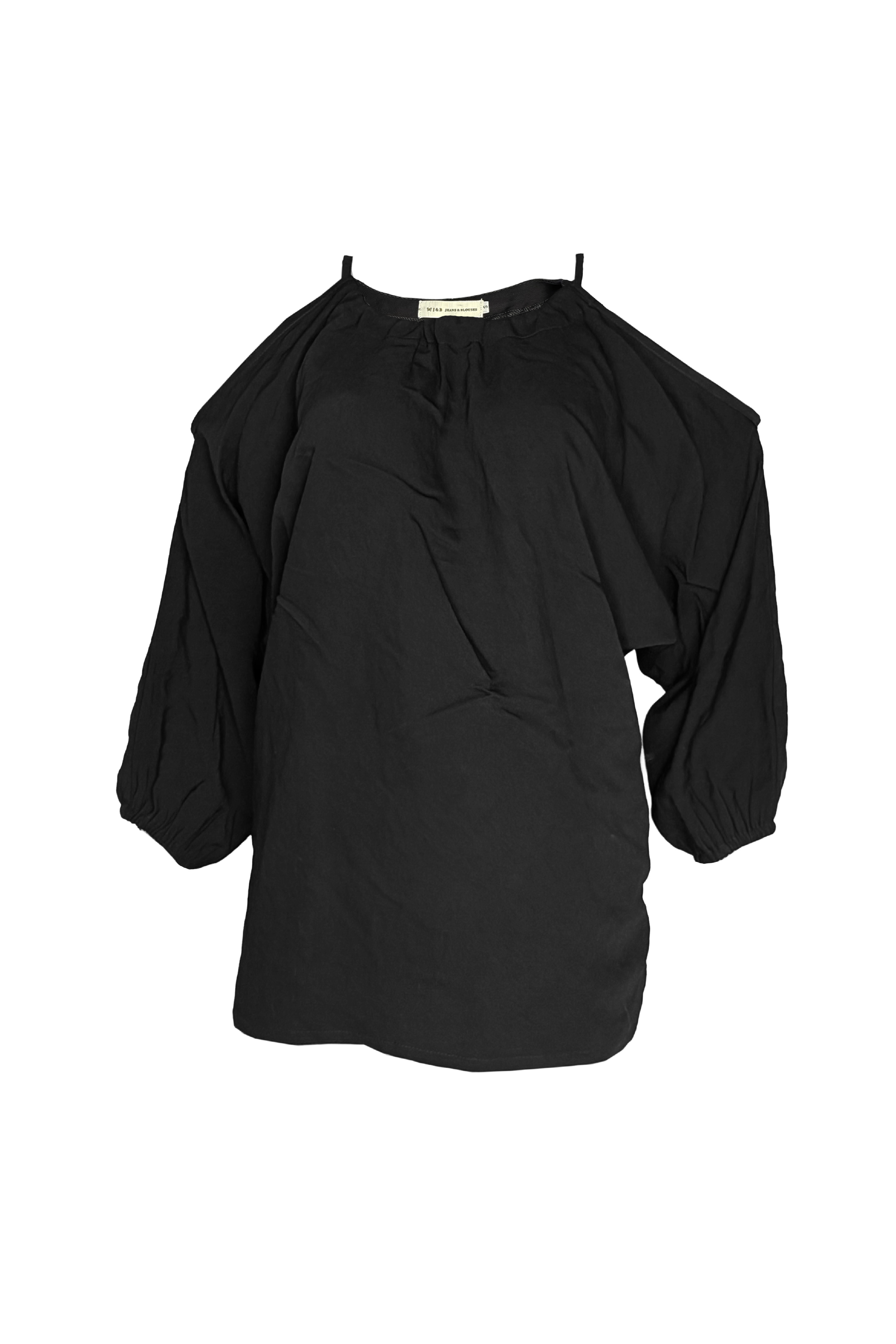 PTJ2972290000 blusa de tiras color negro