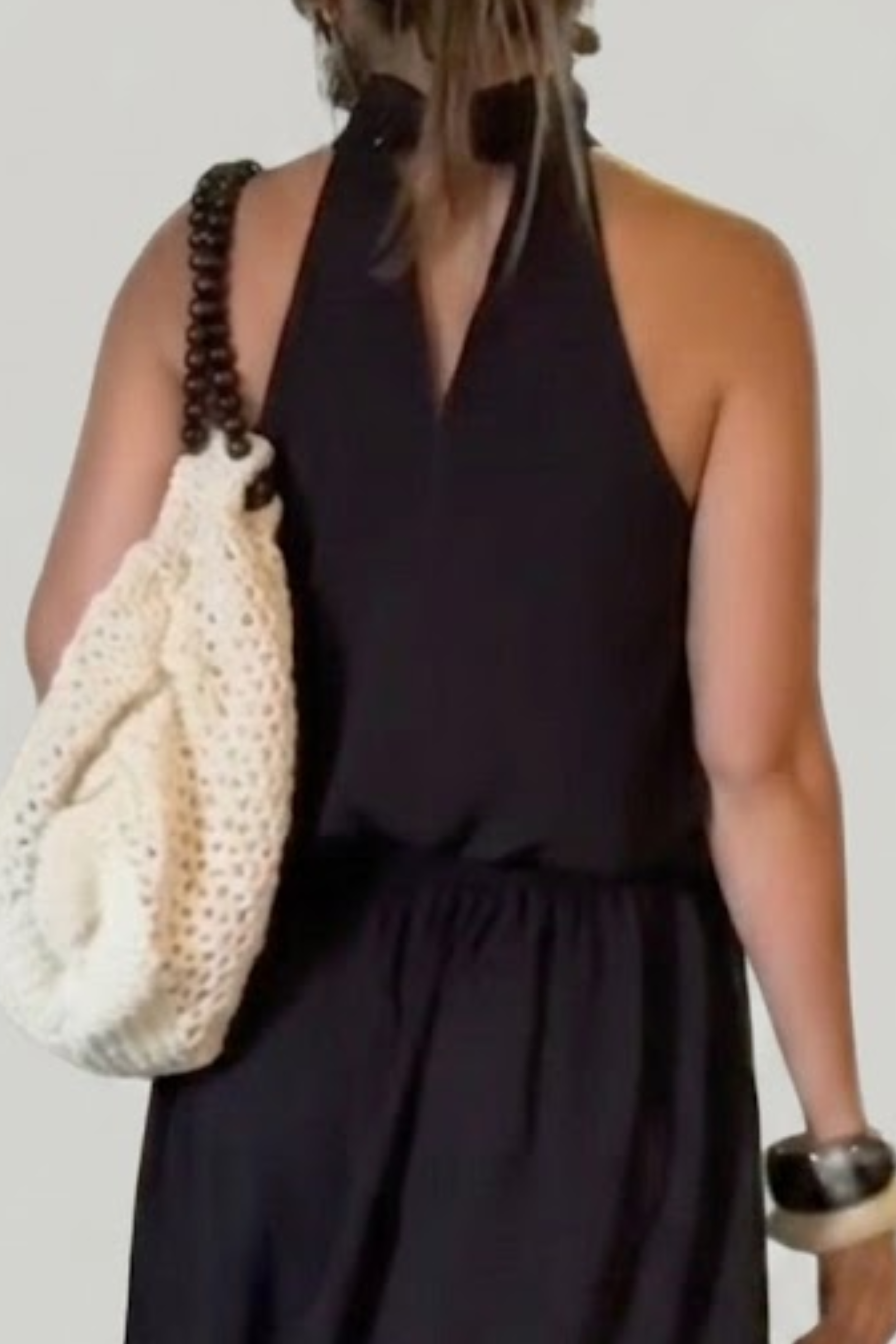 PTJ29823000 blusa negra con elástico