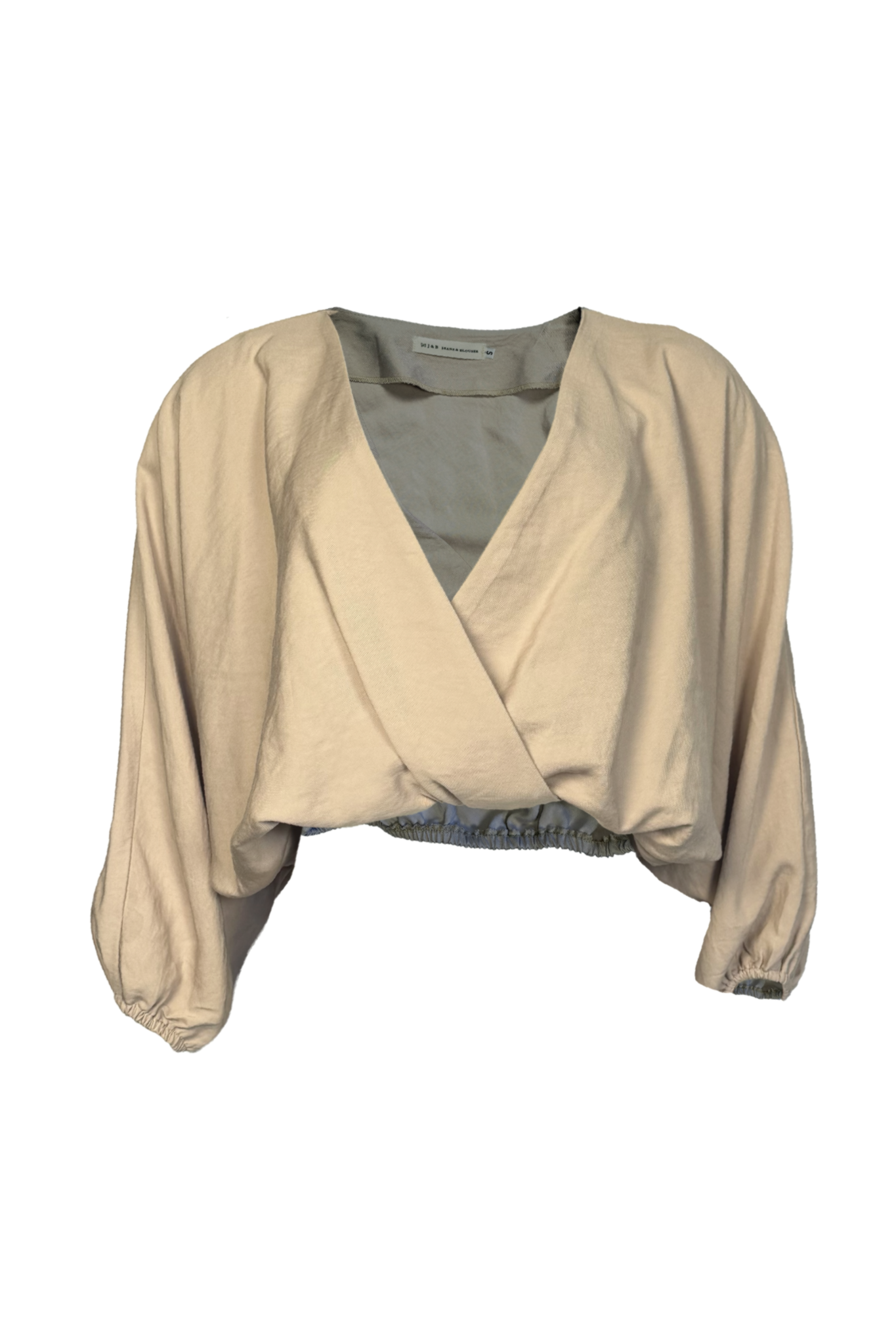 PTJ2984300 blusa arena con mangas amplias
