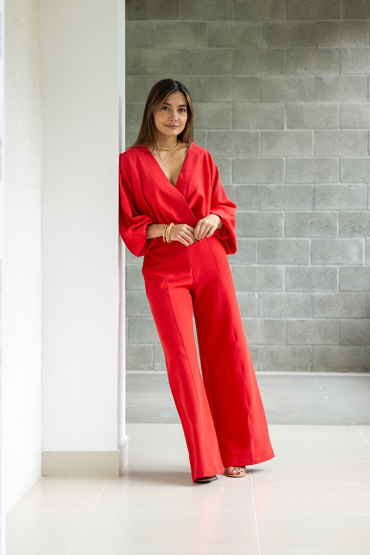Blusa con mangas amplias Romanza