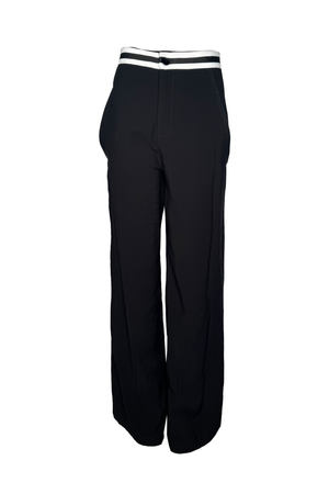 PTJ298630 pantalón con raya en la cintura con botones