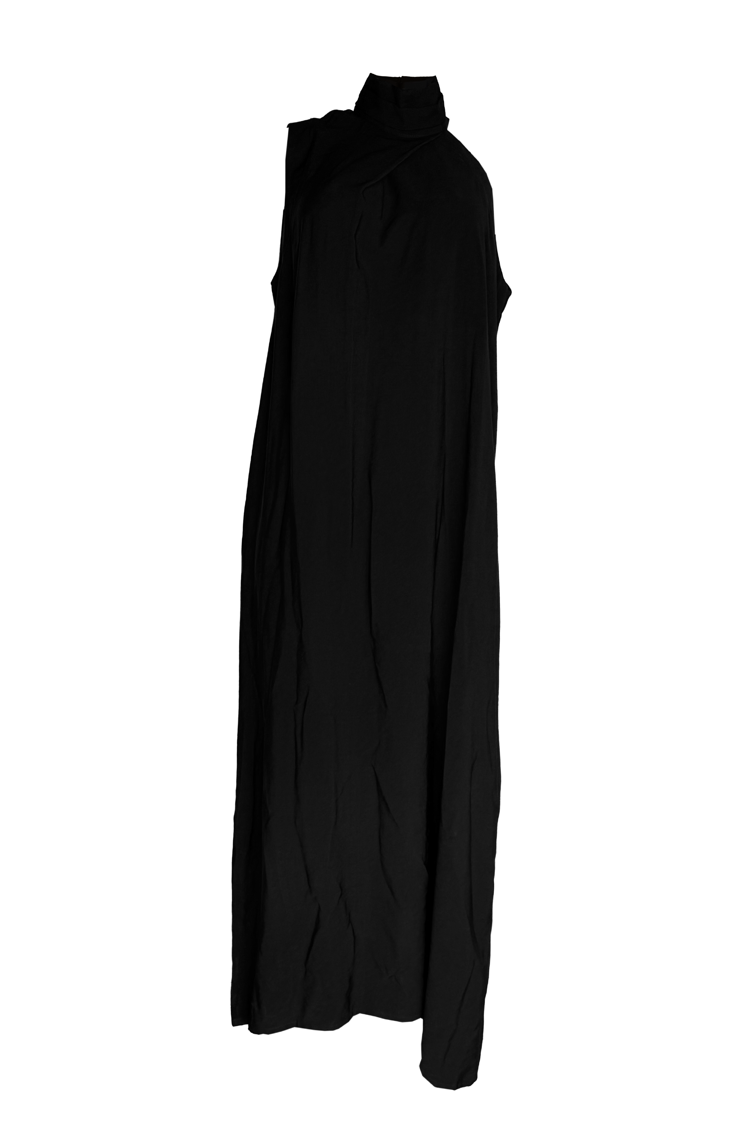 PTJ2987 Vestido color negro con cuello halter