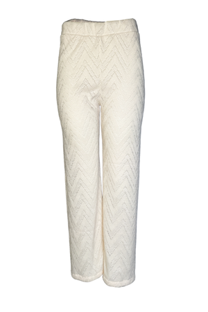 PTJ2993 pantalón con textura y resorte en la cintura