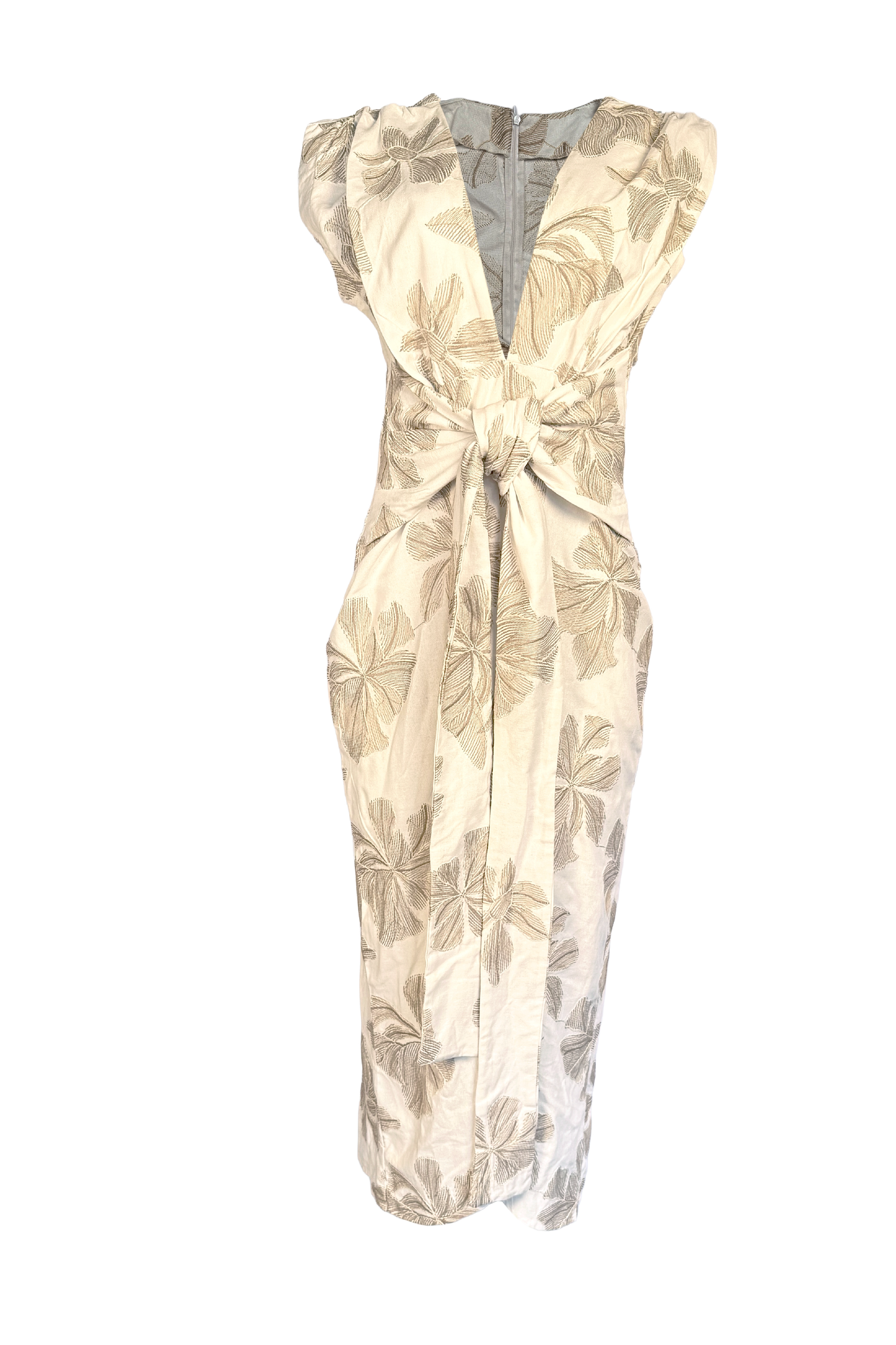 PTJ2998100 vestido largo con lazos