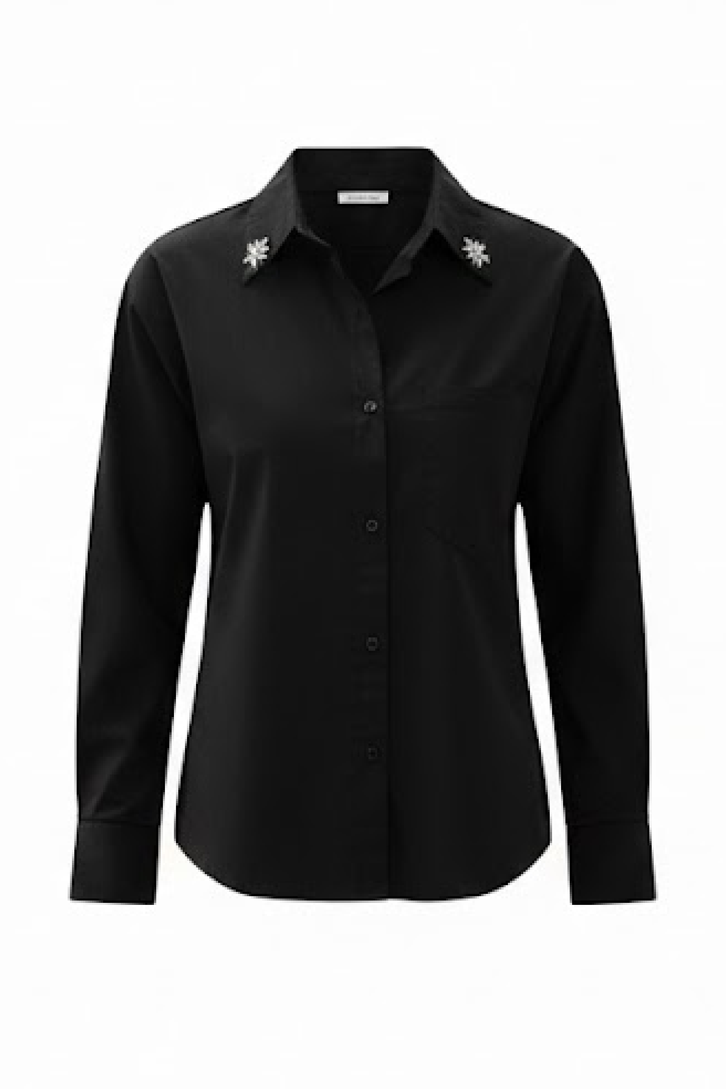 PTJ301509 blusa negra con piedras