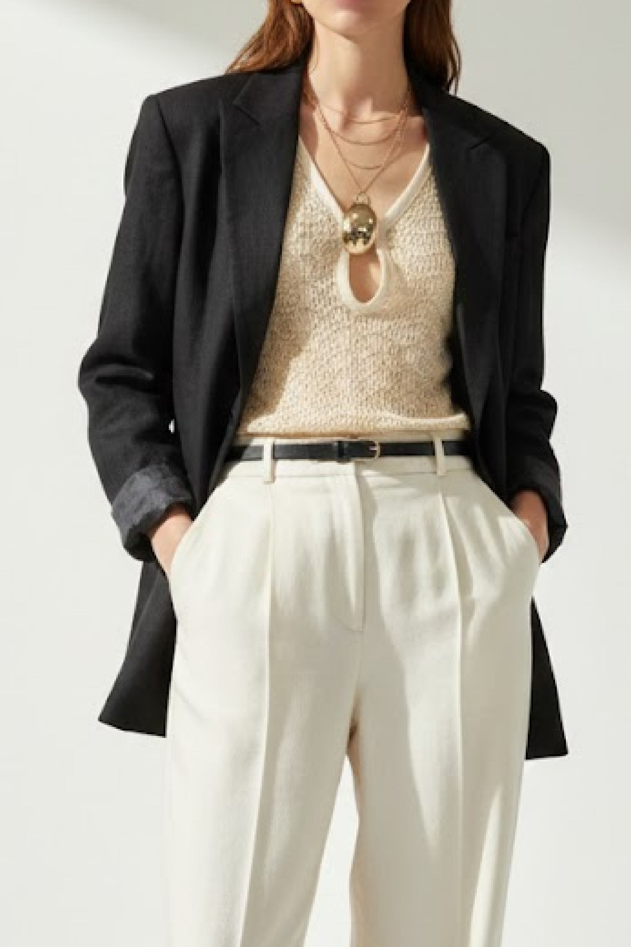 PTJ302119 blusa con blazer