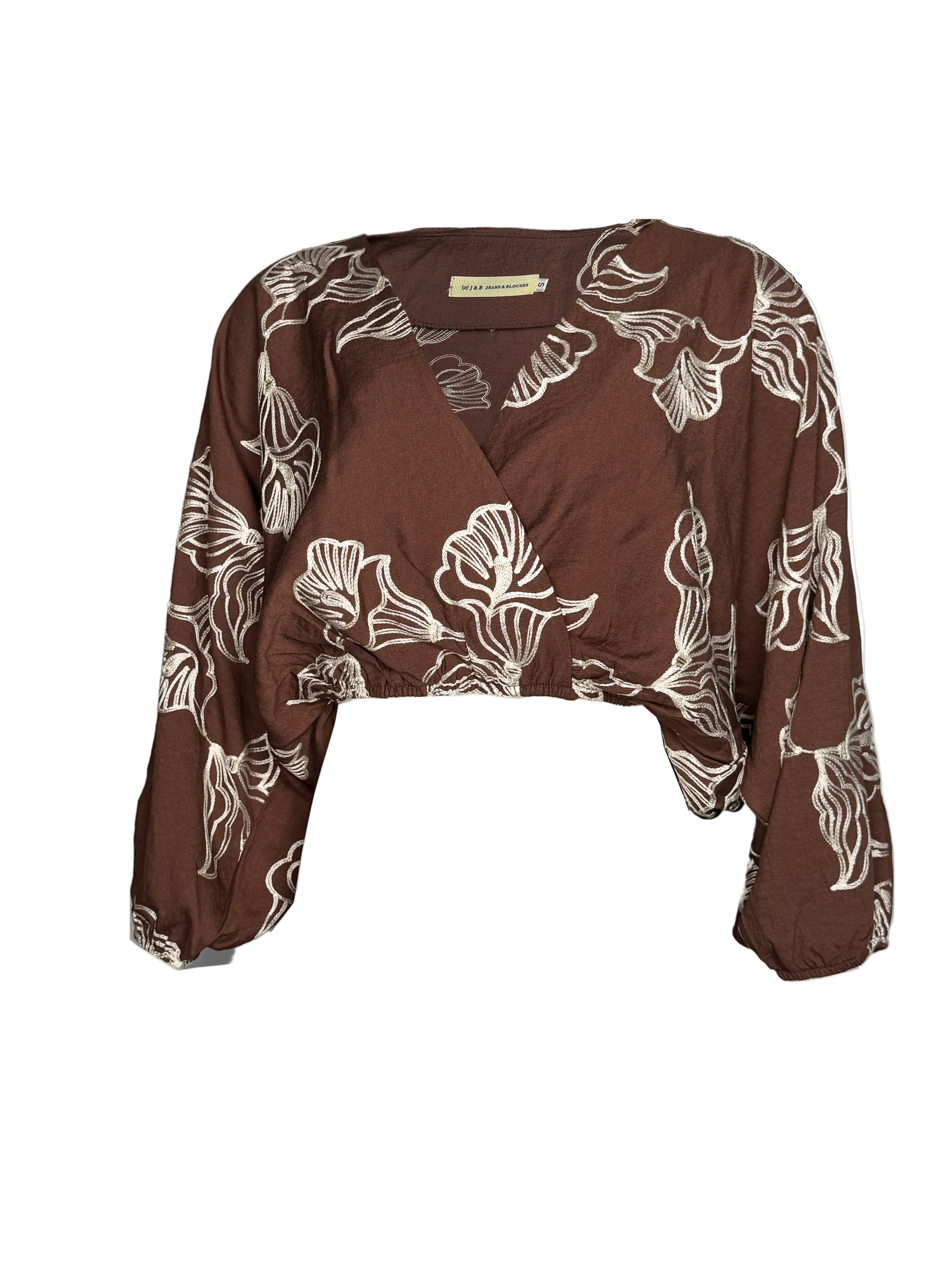 PTJ304029  blusa amplia color café