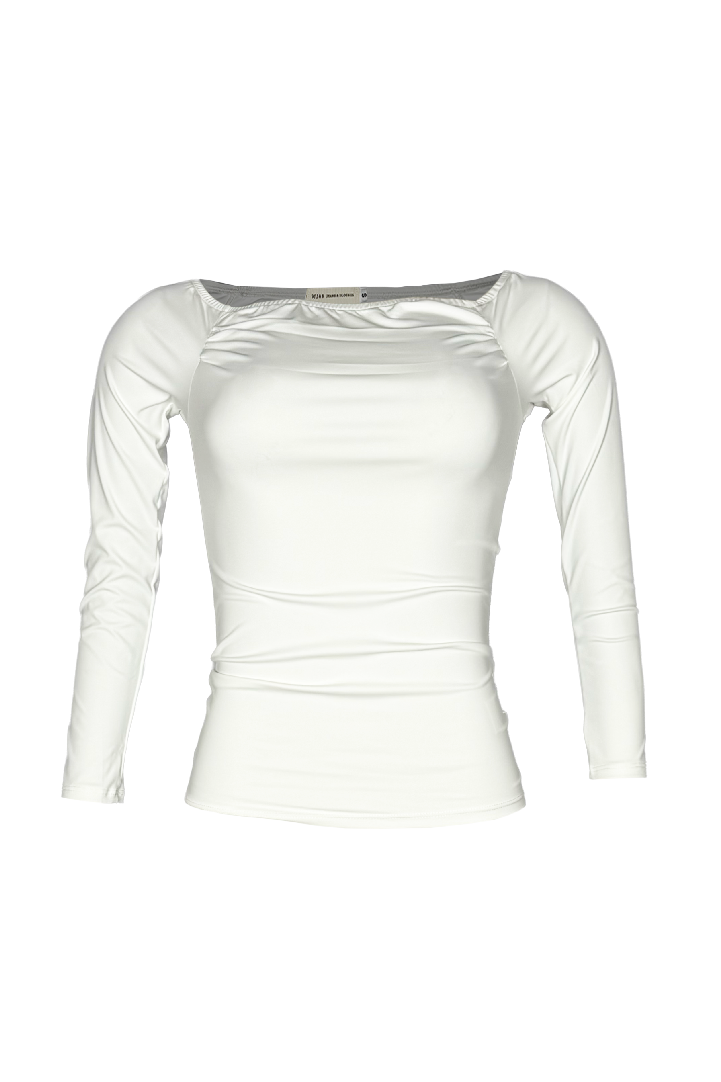 PTJ305319 blusa cuello bandeja color blanco