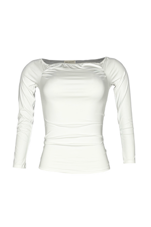 PTJ305319 blusa cuello bandeja color blanco
