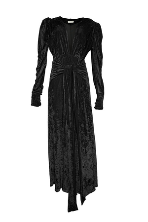 PTJ305619 vestido negro largo 