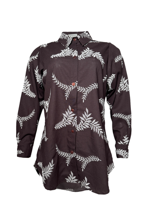 PTJ306429 blusa con bordado color café
