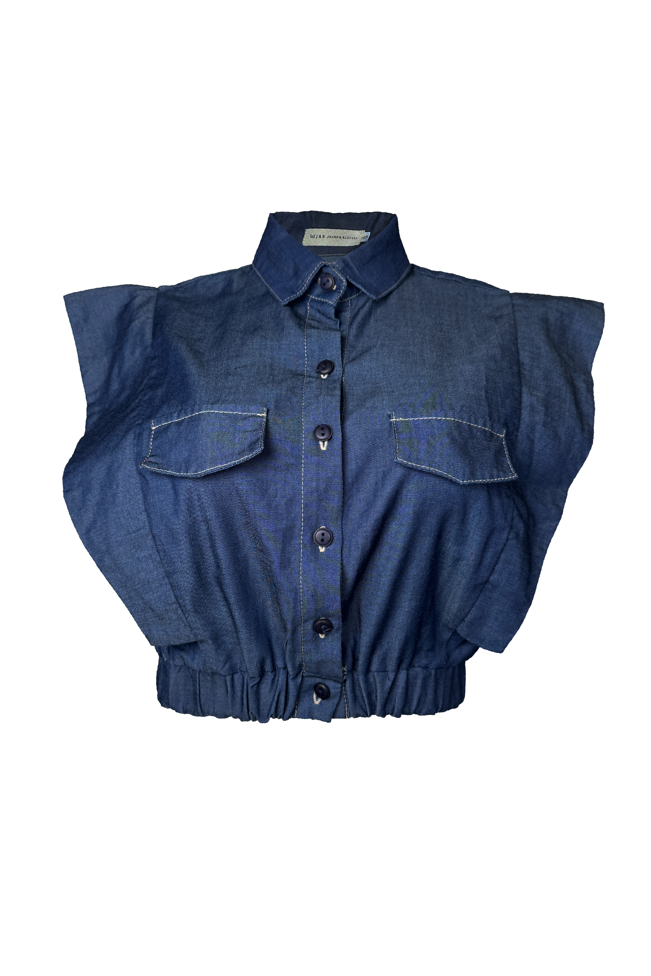 PTJ3066 blusa con bolsillos con botones