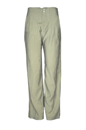 PTJ30682900 pantalón color verde con botones
