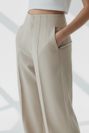 PTJ306829 pantalón con bolsillos y botones
