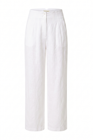 PTJ306829000 pantalón bota recta color blanco