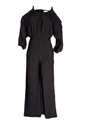 PTJ3071 enterizo de tiras color negro