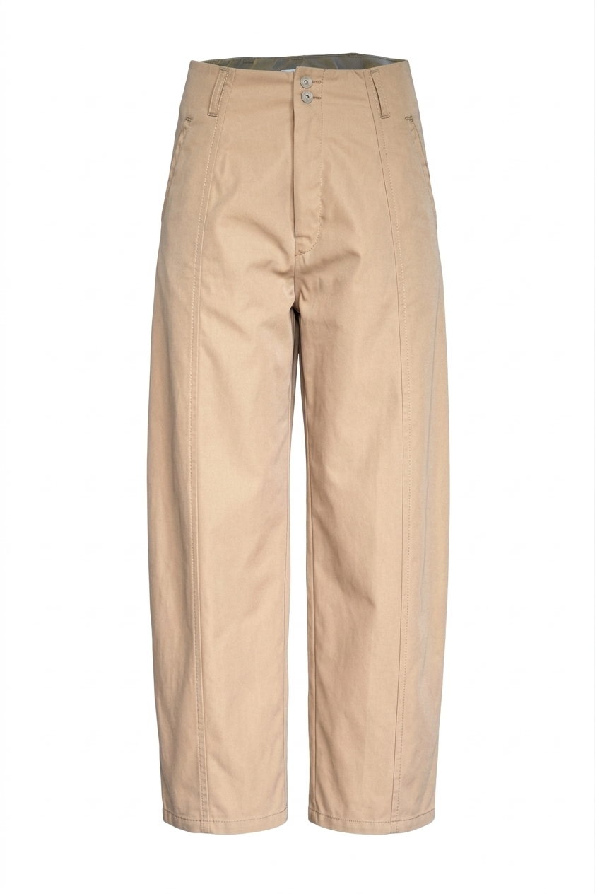PTJ307412 pantalón tipo globo color café