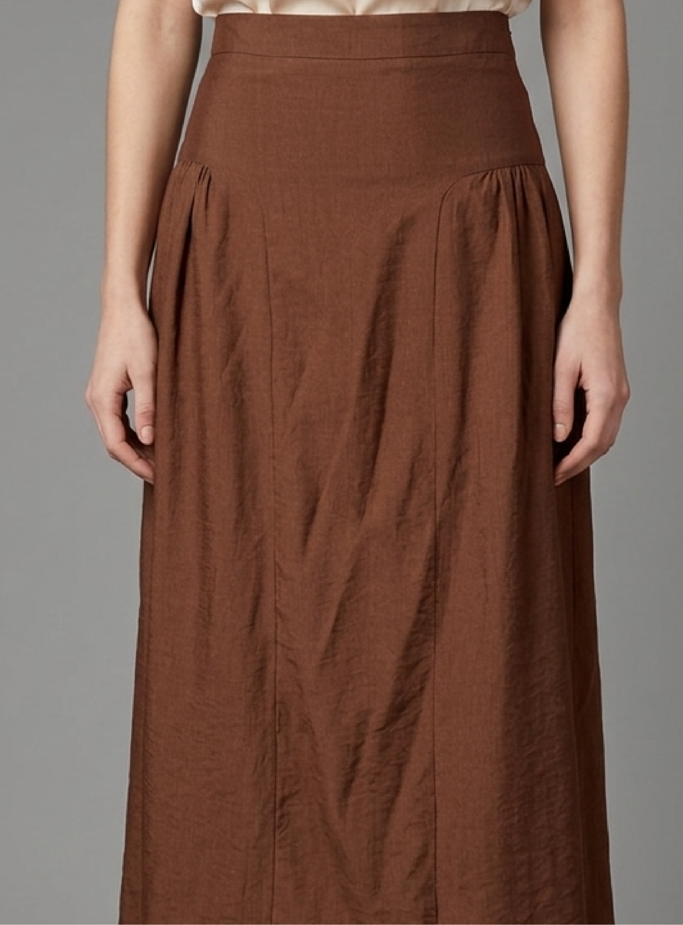 PTJ307829 falda larga color café