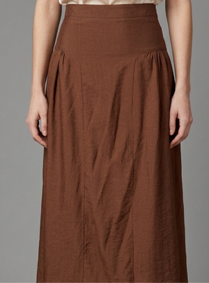 PTJ307829 falda larga color café