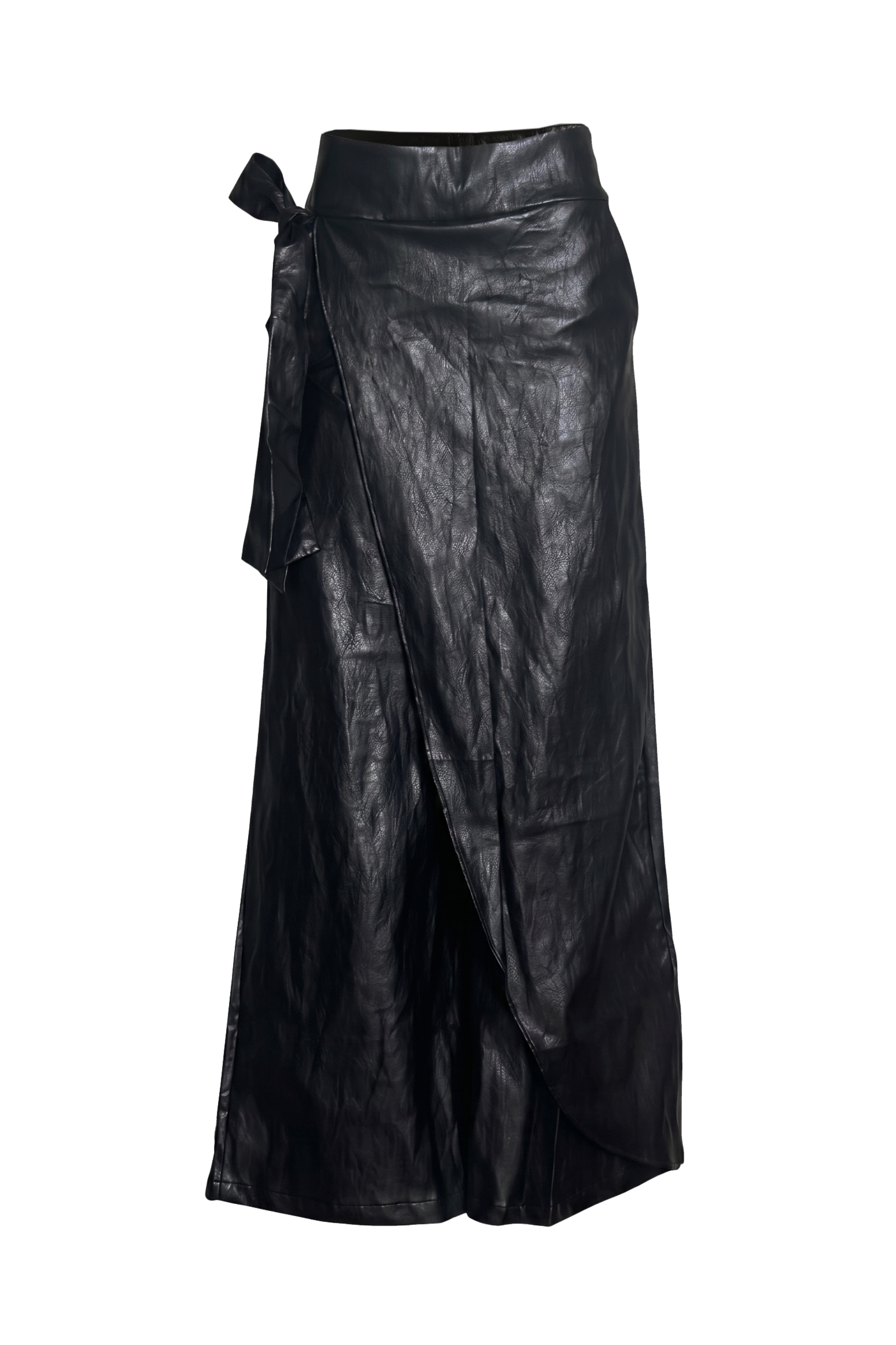 PTJ309124 pantalón con lazos y blusa negra