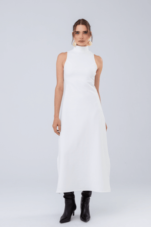 PTJ31662 vestido largo con botas
