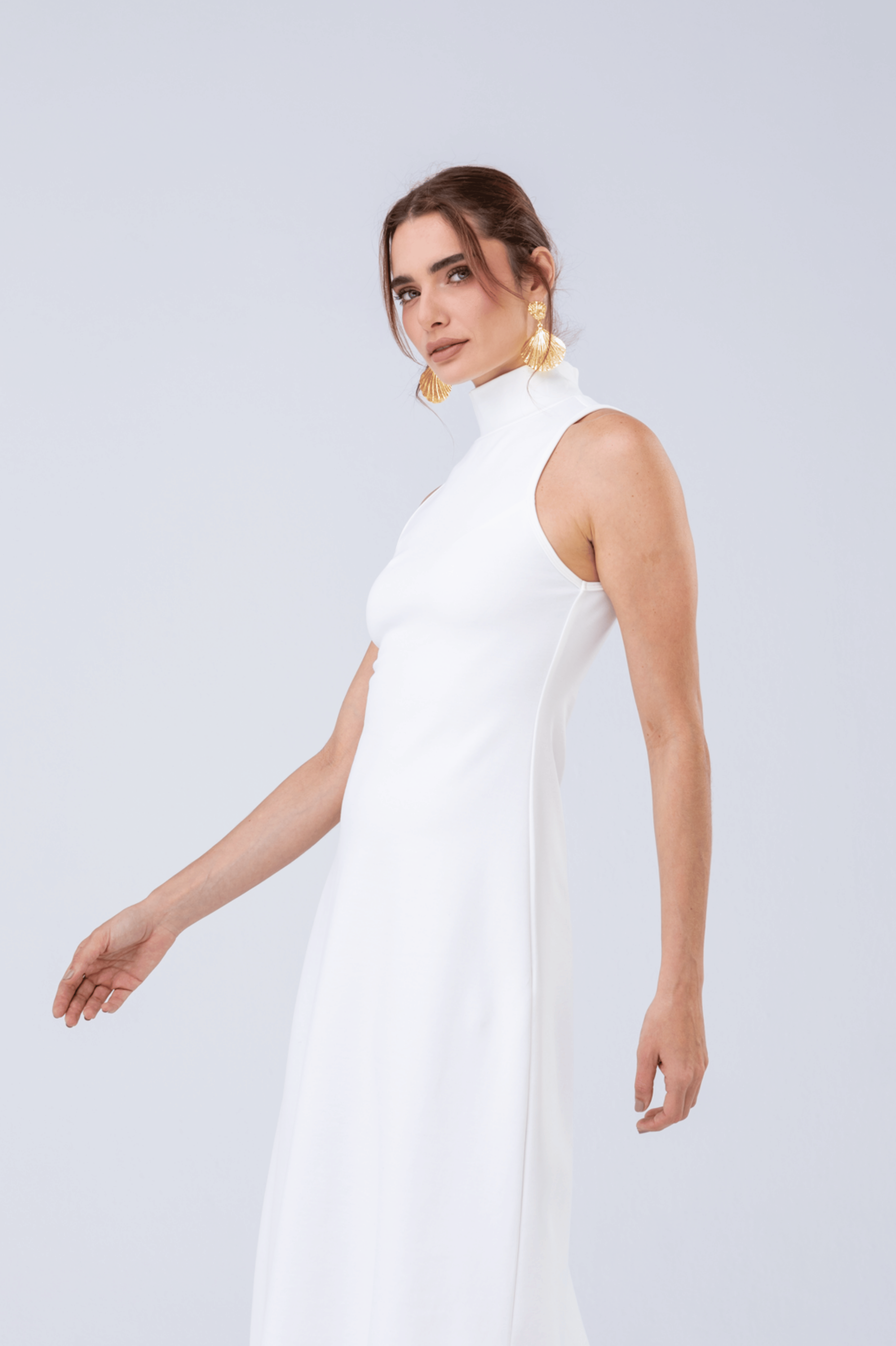 PTJ31662 vestido largo color blanco