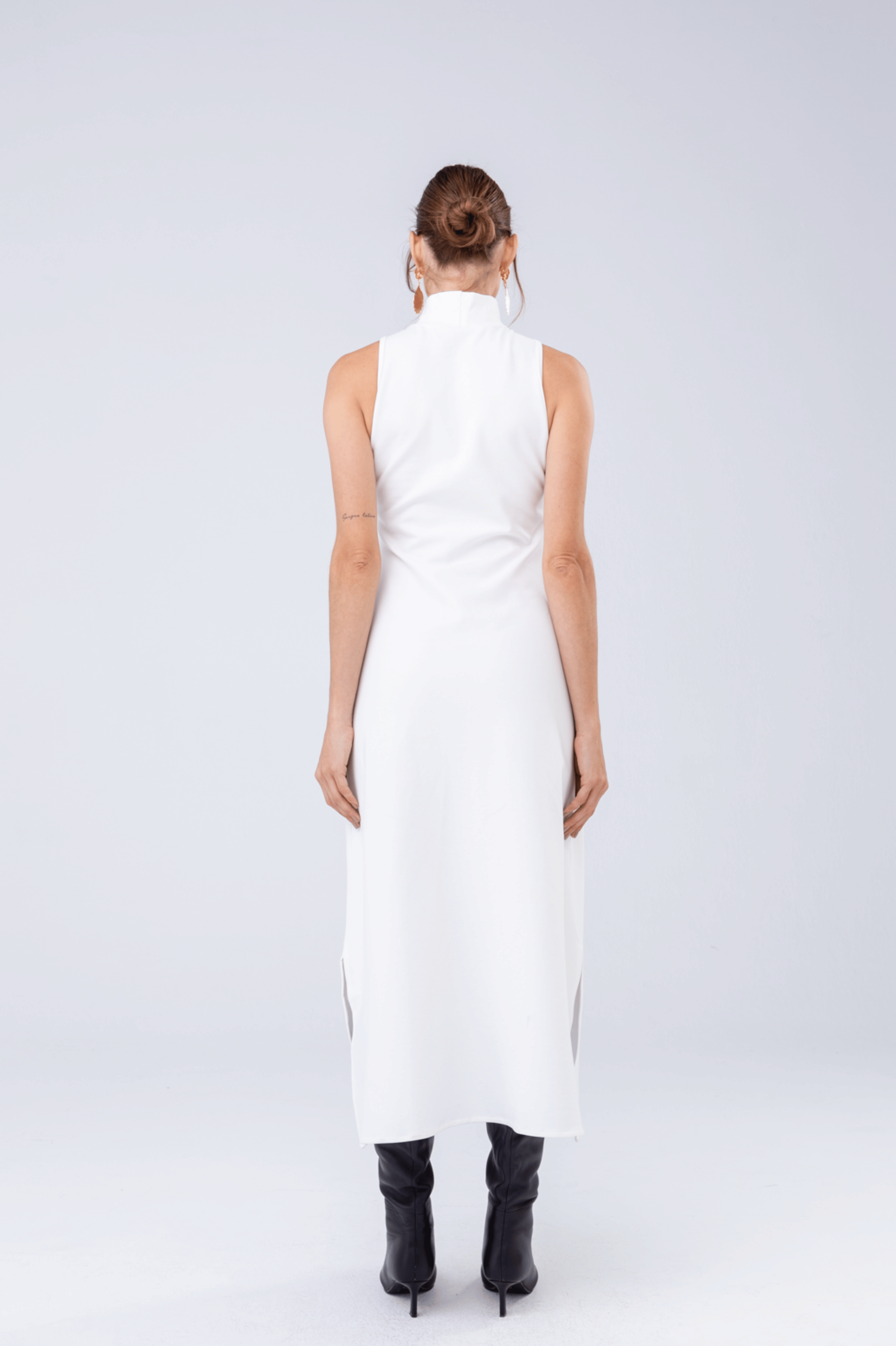 PTJ31662 vestido largo con cuello