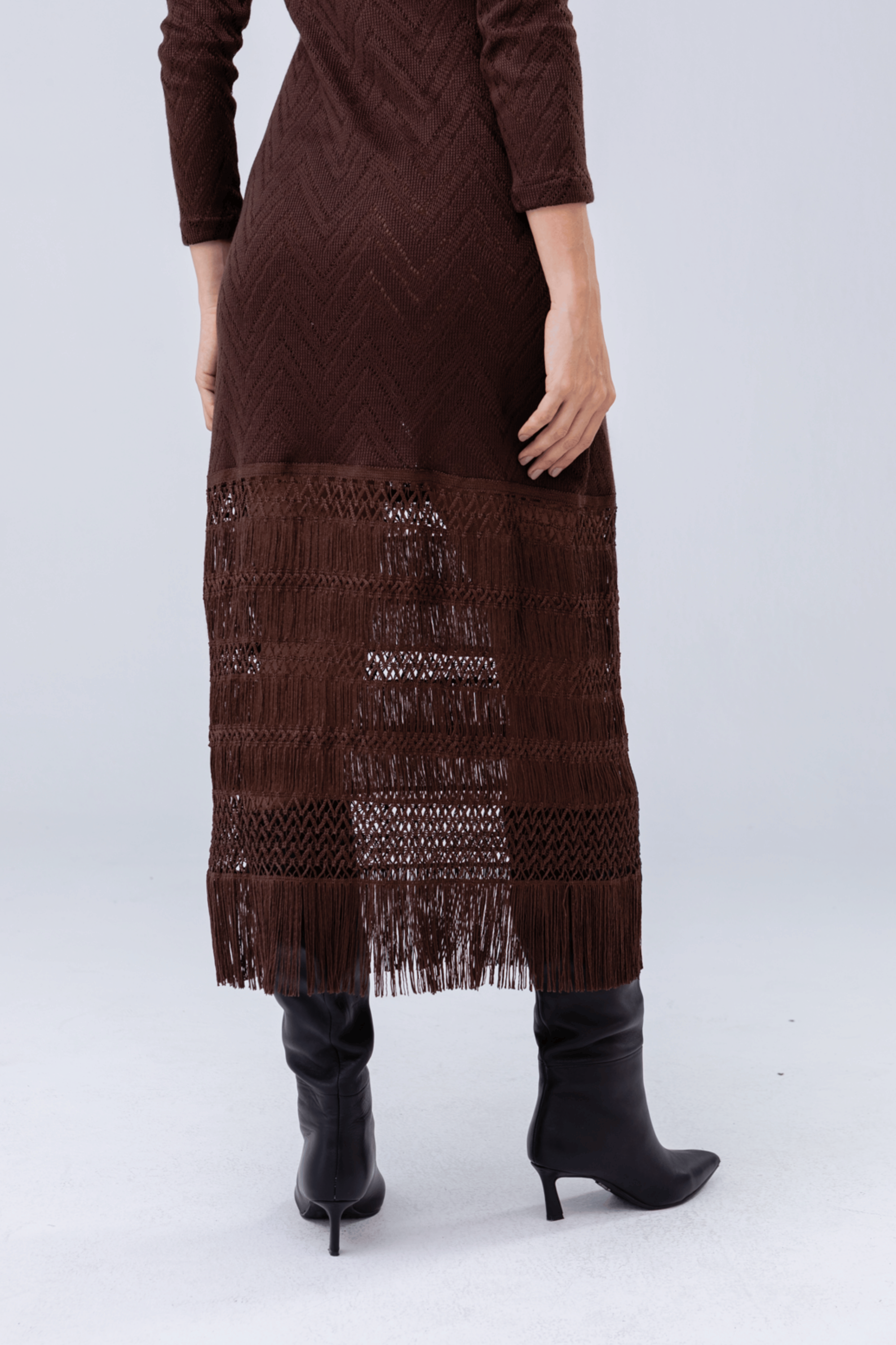 PTJ316933 vestido con flecos 